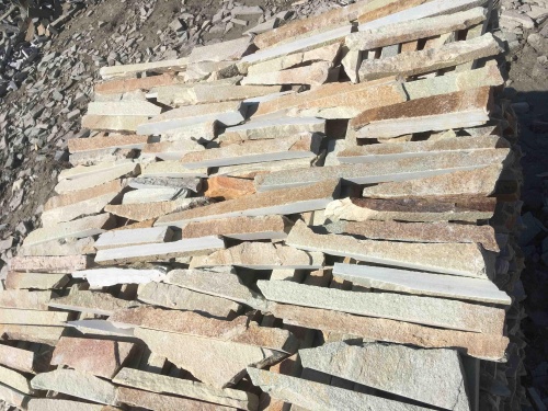 Горбушка златолит золотистый для облицовки купить в Добрянке