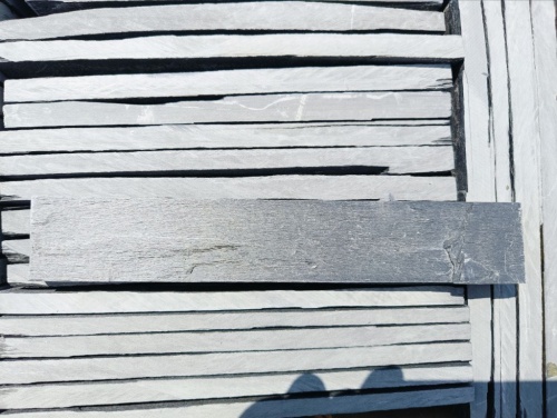 Плитка чёрная из натурального камня фасадная 30 см * 5 см, толщина 7 мм -30 мм купить в Добрянке